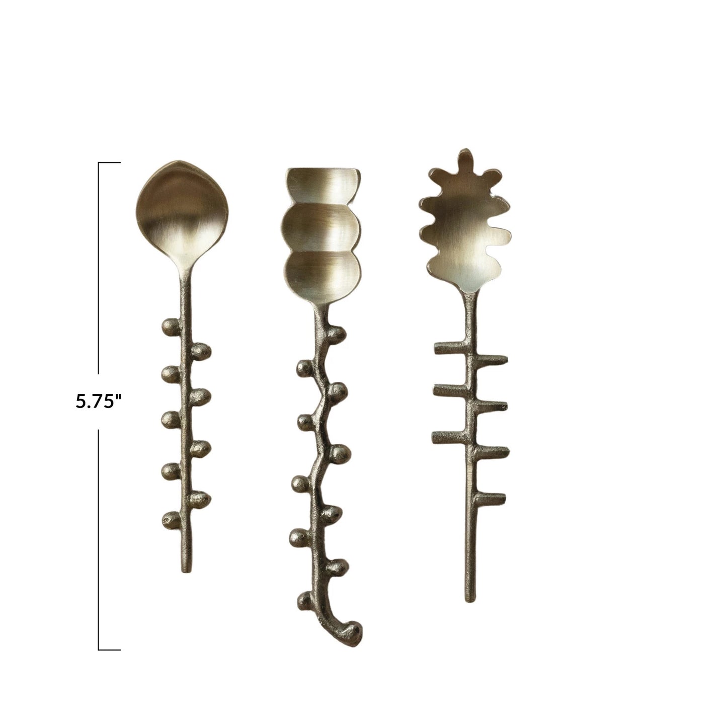 Xio Hobnail Brass Spoon