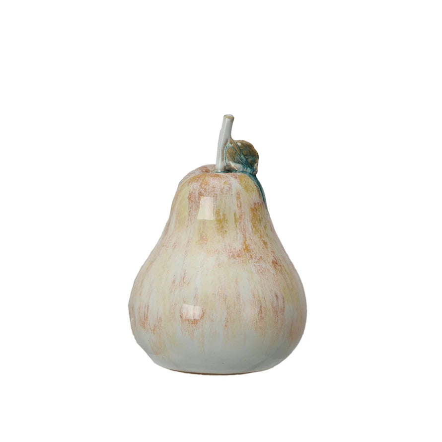 Reactive Glaze Stoneware Pear