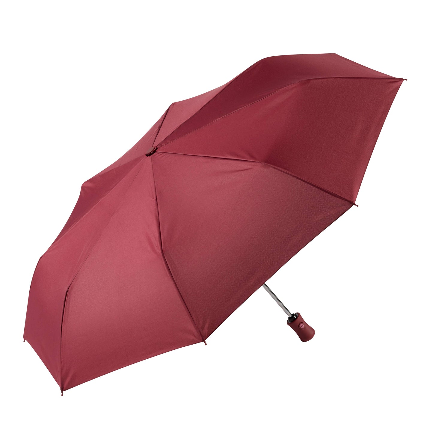 Auto Open/Close Travel Umbrella- Solid Recycled Fabric