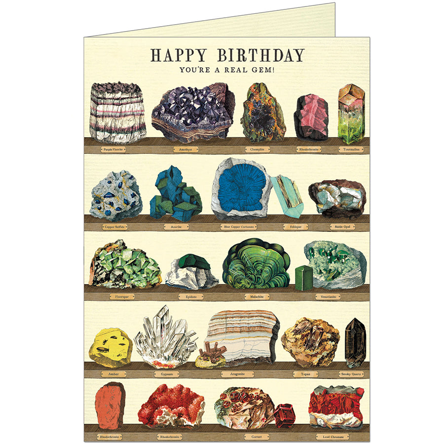 Mineralogie Happy Birthday Card