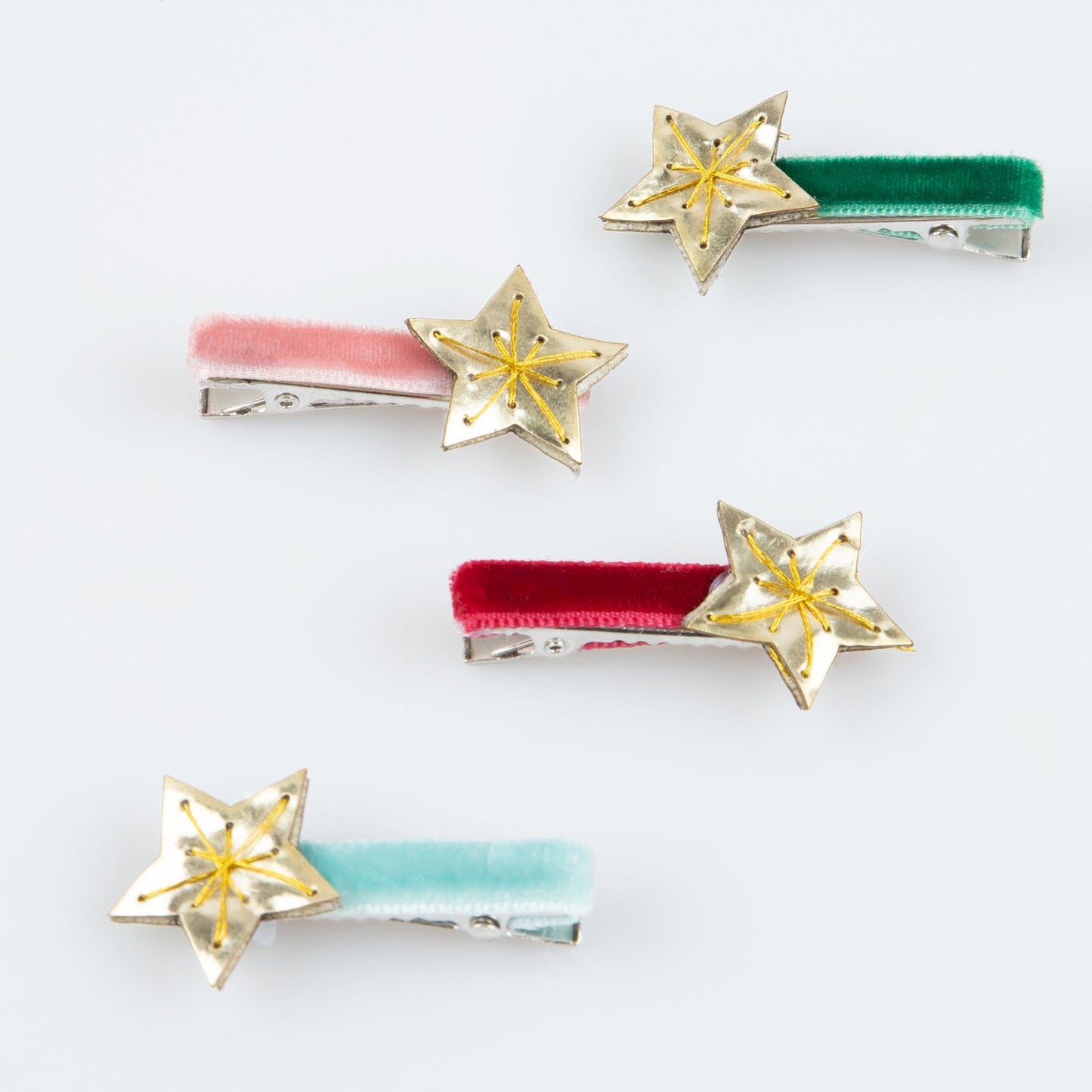 Gold Star Hair Clips