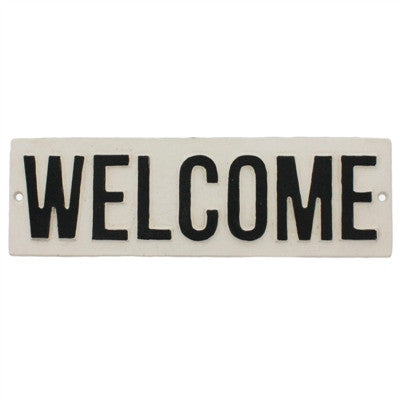 Cast Iron Sign -WELCOME-