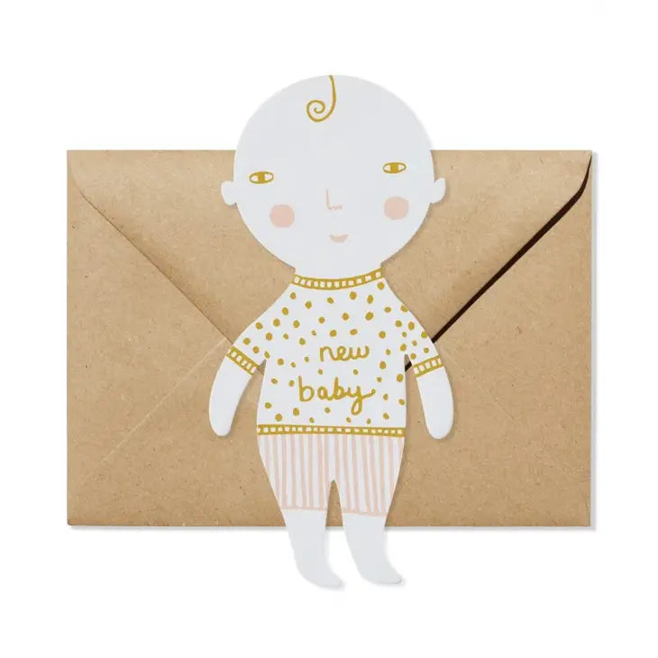 New Baby Shaped Card