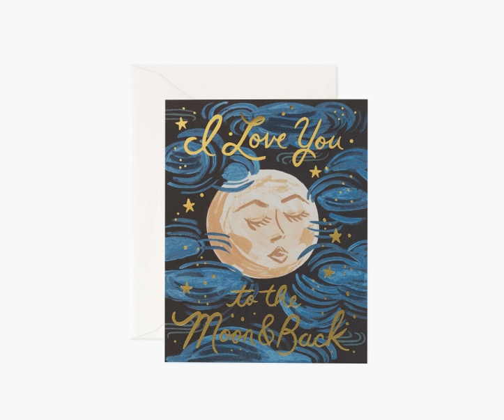 To the Moon and Back Love Card