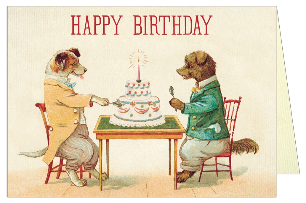 Dogs & Cake Birthday Card