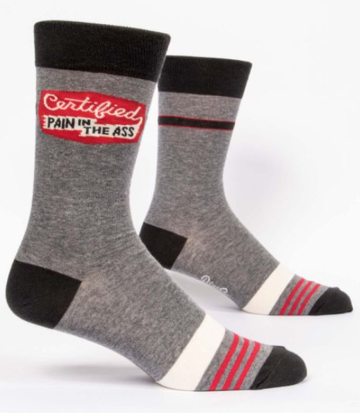 Certified Pain in the Ass Men's Crew Socks