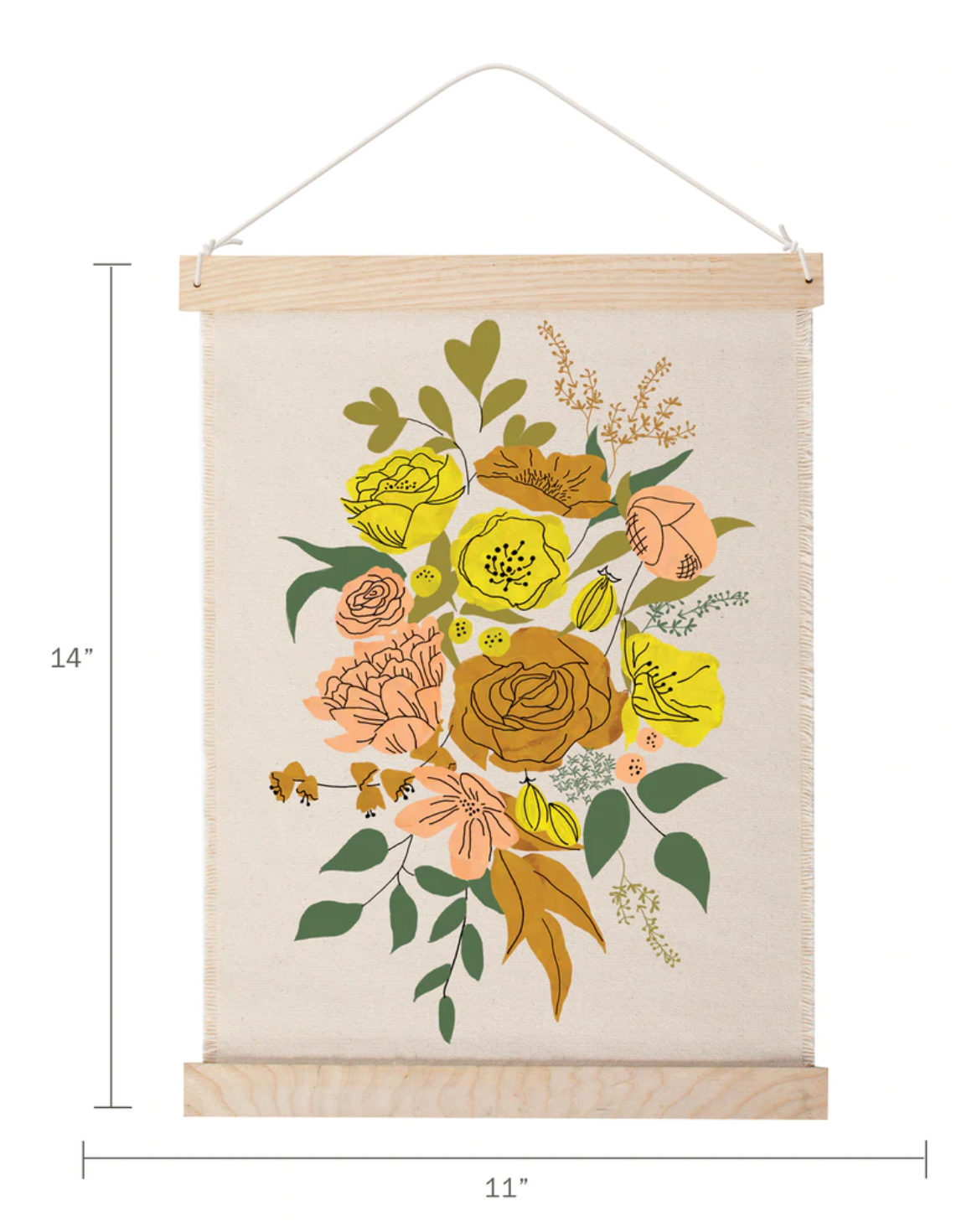 Canvas Wall Hanging - Floral