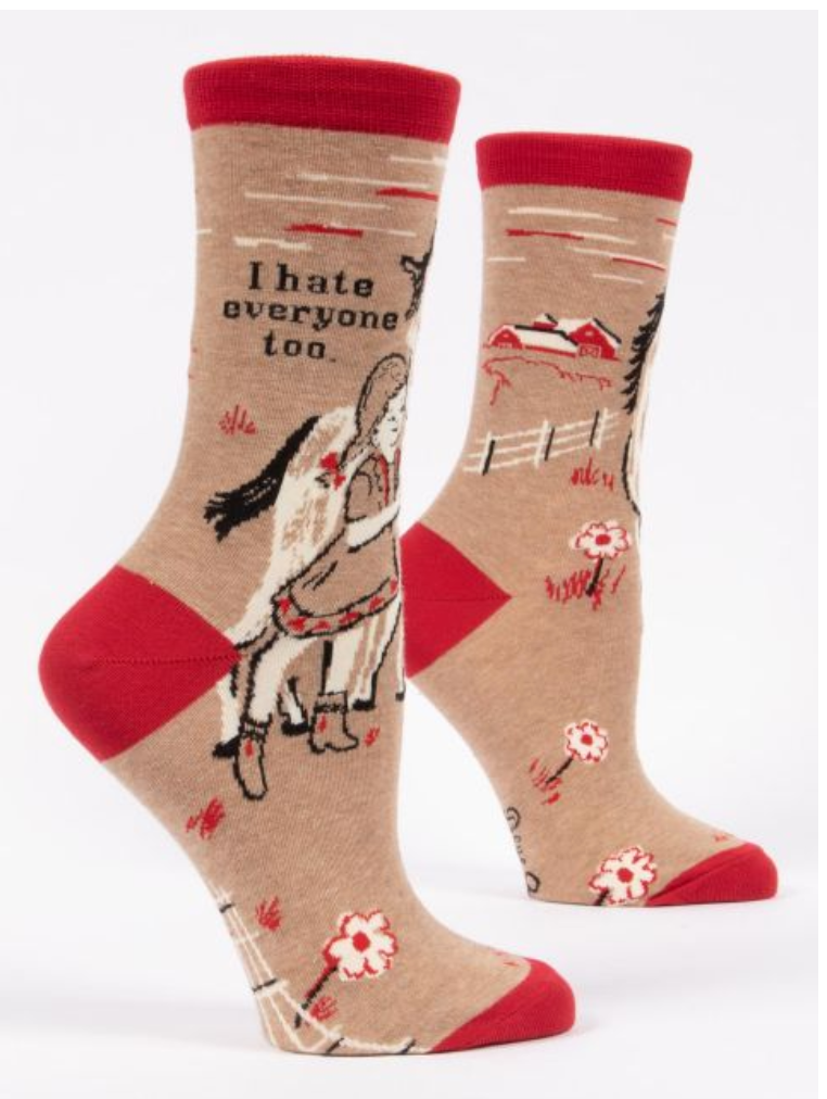 I Hate Everyone Too Crew Socks