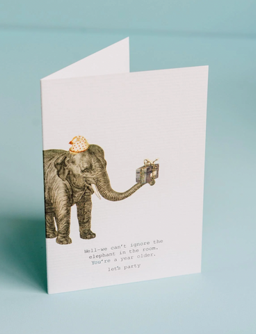 We Can't Ignore the Elephant Greeting Card