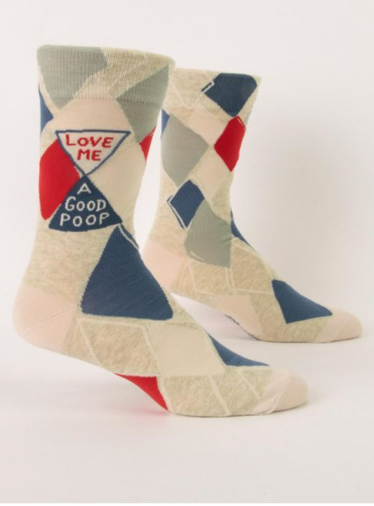 Love Me a Good Poop Men's Crew Socks